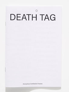 Death Tag Anonymous Contribution Fanzine